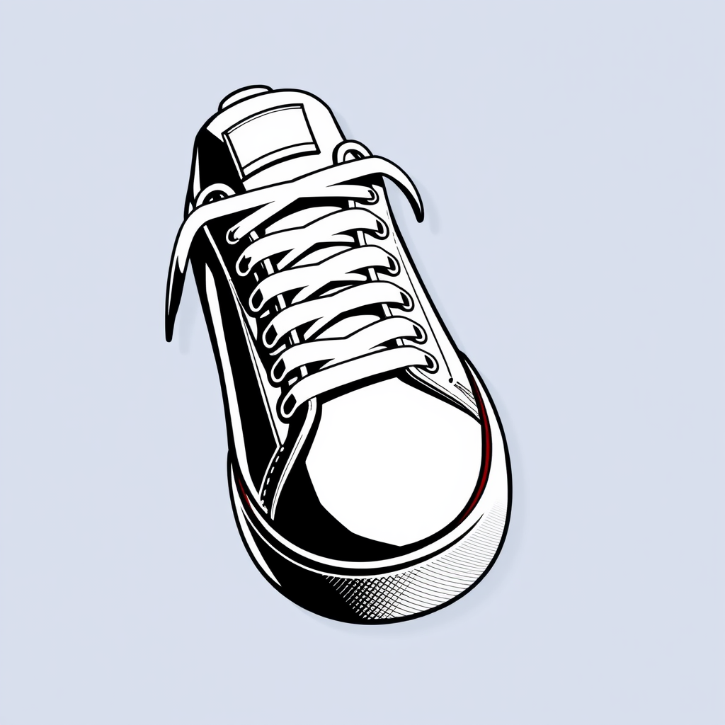 An icon showing a front view of a sneaker, emphasizing the toe and sole.