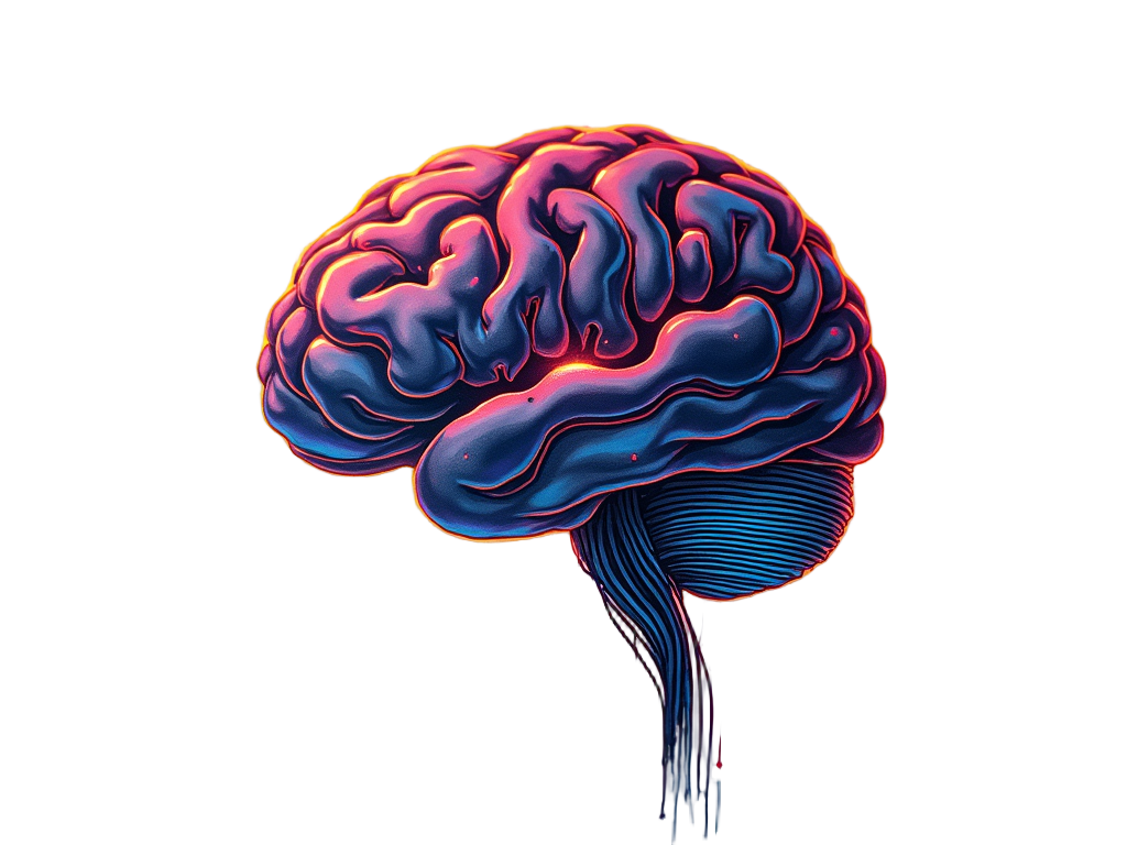 AI-Themed Tattoo Designs - Circuit Brain Fusion