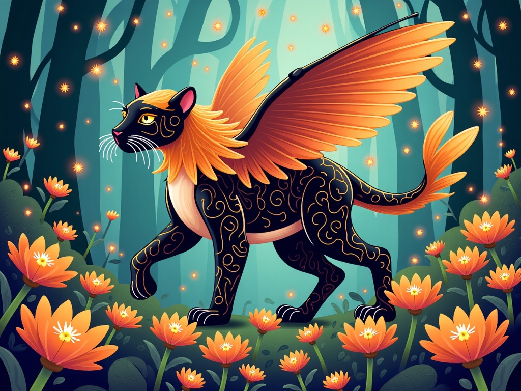 Use AI to create hybrid creatures by blending anatomical features from multiple existing animals or fantasy tropes in unexpected combinations.