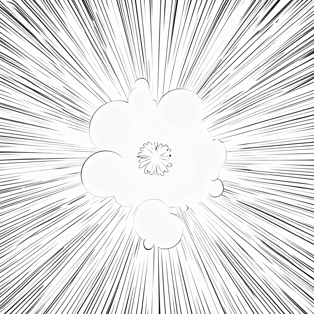 Coloring Page Design: Depiction of spacetime bubbles spontaneously emerging and dissipating from the quantum vacuum, with visual cues like subtle energy lines or shimmering outlines to suggest their ephemeral nature.