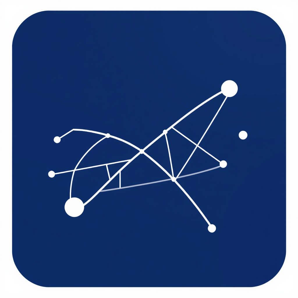 Sub-Design Idea 5: Adaptive Pathway. An icon depicting a line or path that dynamically draws and redraws itself. It explores the space, forming new patterns and connections, symbolizing AI's creative exploration and ability to adapt its 'thought' process or output.