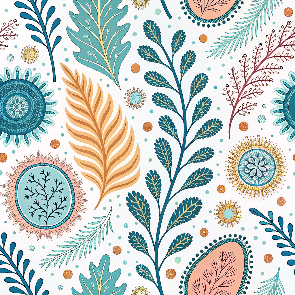 Microscopic Dye-scapes: Design abstract organic patterns inspired by the cellular structures of dye-producing plants or the microscopic distribution of pigments. These patterns would reveal hidden complexities and intricate natural forms using plant-based colorants.