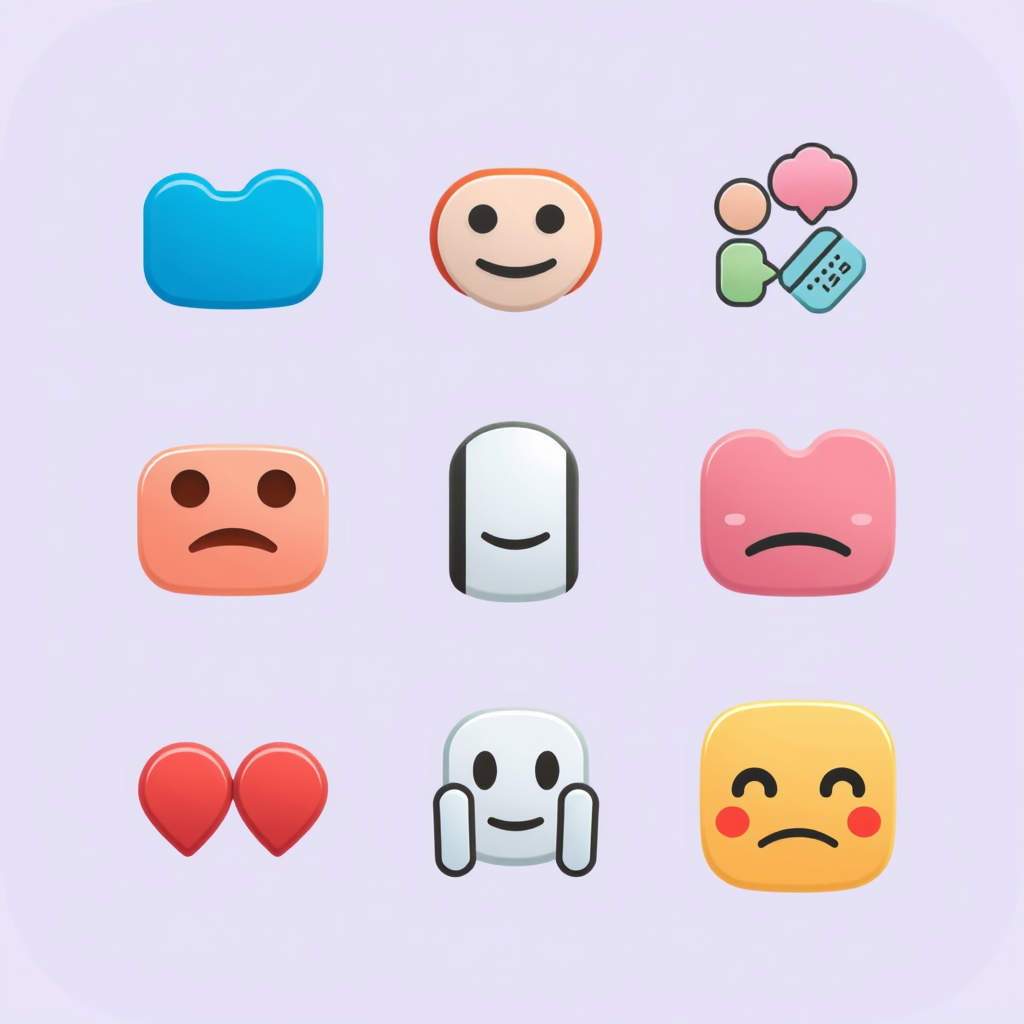 Emotionally Adaptive Icons: Icons that subtly shift their visual characteristics (e.g., color saturation, animation speed, expressive glyphs) in response to the AI's understanding of the user's current emotional state (inferred through various inputs, if available and with consent) or the tone of the content being consumed.