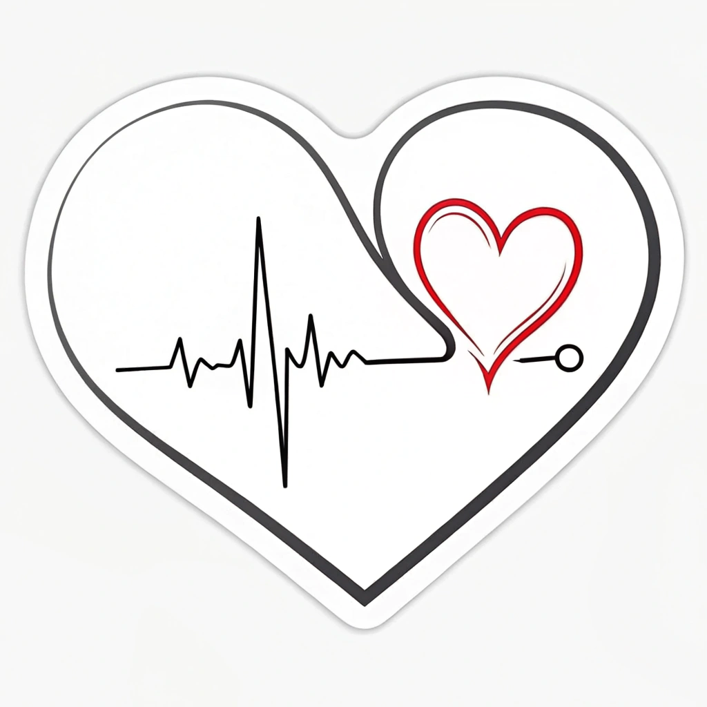 A minimalist icon depicting a heart with a single, clean ECG pulse line running through it, symbolizing the vital contribution of teachers.