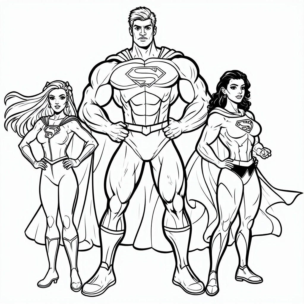 A 'connect-the-dots' style page that reveals a superhero team when completed.
