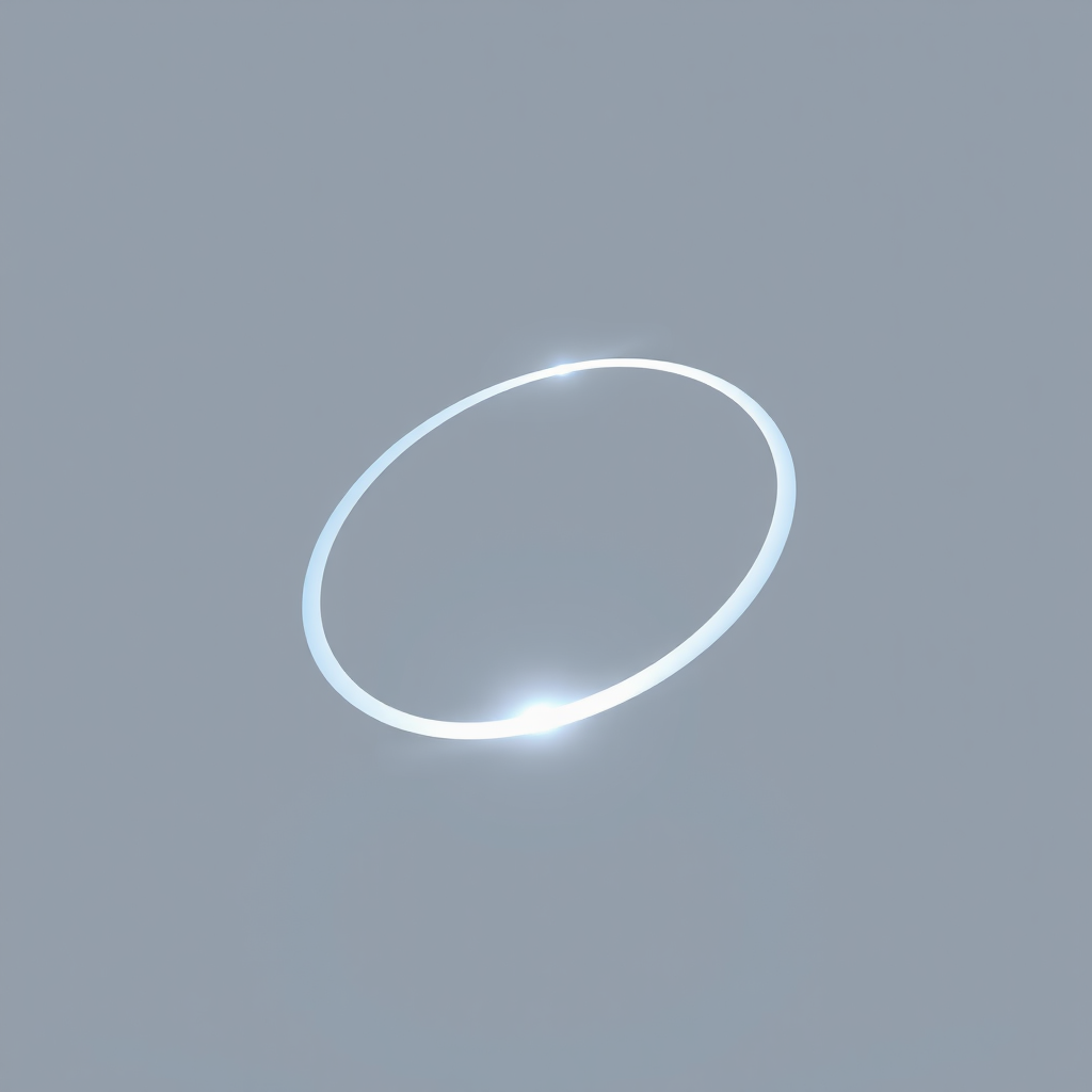 Simple Icon Concept: A minimalist, elegant Möbius strip with a single, bright point of light or a stylized paint stroke continuously and smoothly tracing its path along the strip, symbolizing endless, AI-driven artistic creation on an infinite canvas.