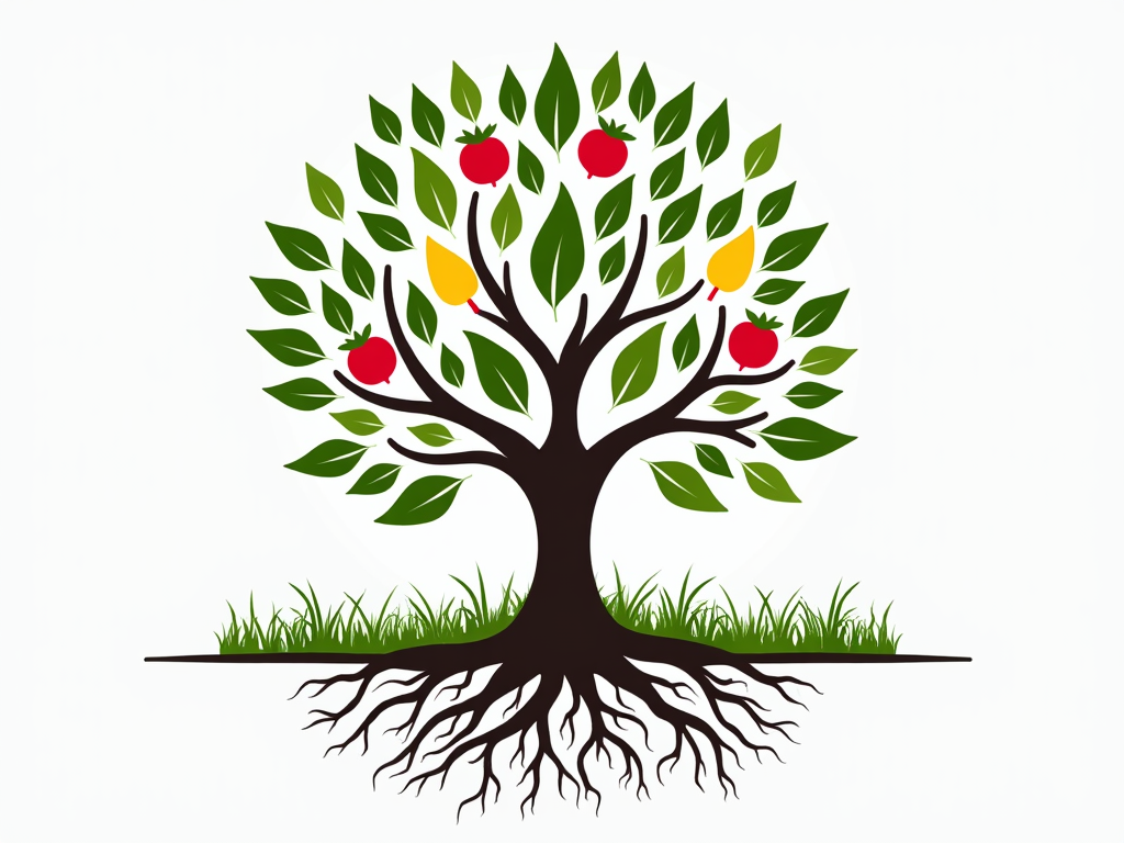 Poster Design 5: Depict a 'Well-being Tree' graphic where the roots are foundational support (policy, EAP), the trunk is the supportive workplace culture, and the leaves/fruits are positive outcomes (focus, calm, collaboration). Headline: 'Grow Well-being: Nurturing Mental Health at Work'.