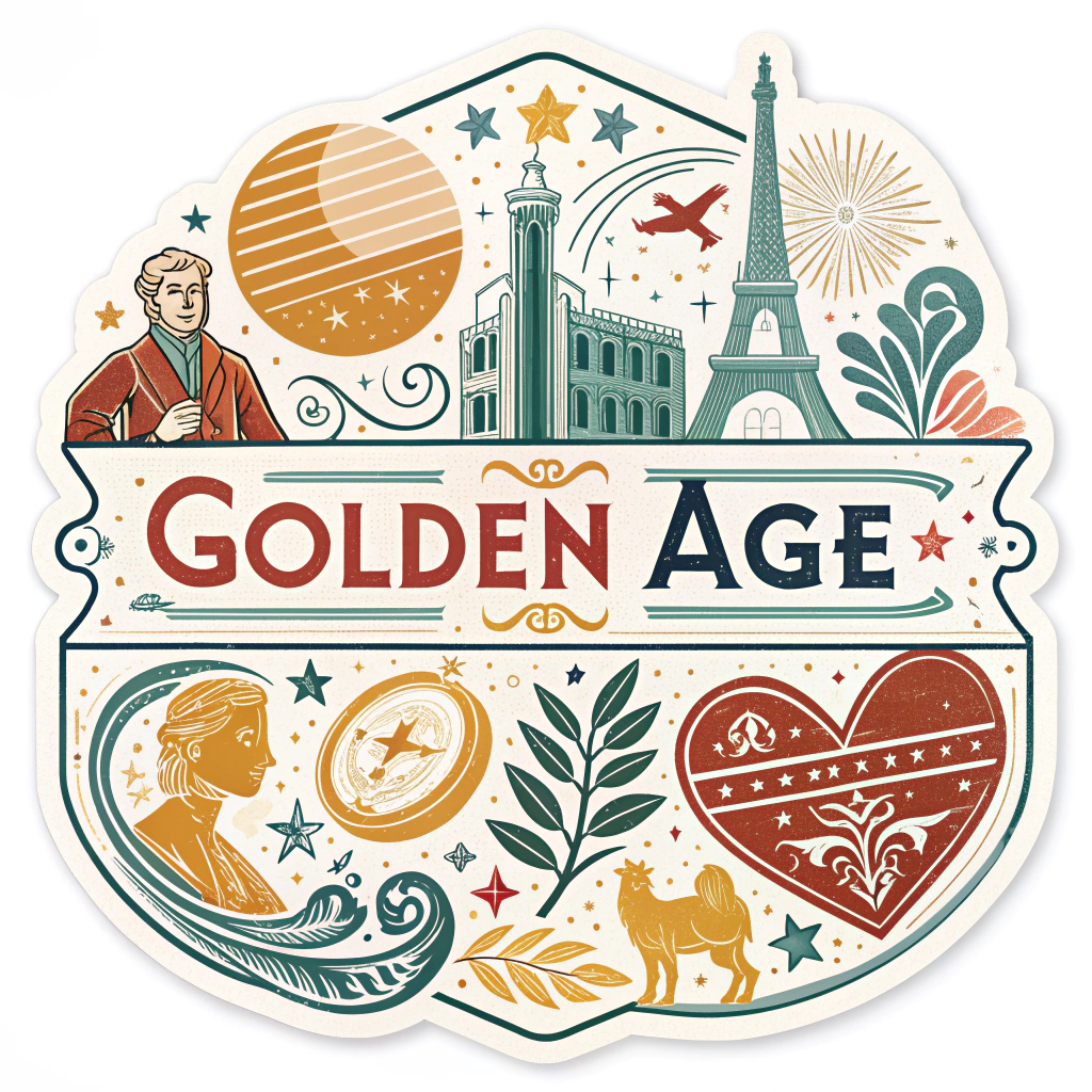 Use a retro color palette and design elements to evoke nostalgia for a perceived 'golden age' of Europe, with the slogan prominently displayed.