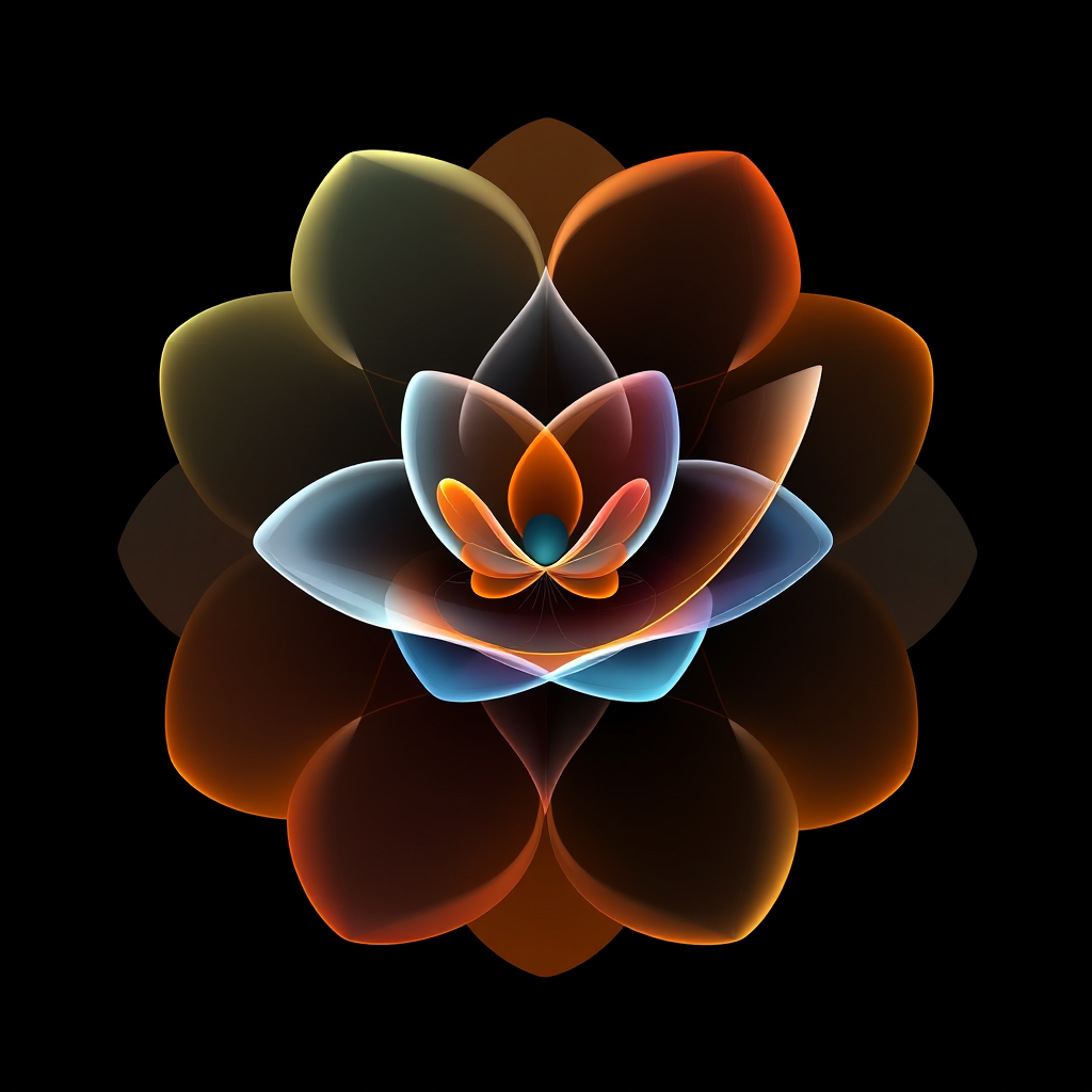 Evolving Organic Forms: Abstract shapes reminiscent of organic, evolving structures, like a growing cell or a blooming digital flower. This represents the AI's ability to learn and grow. A 'personalized content' icon could be an abstract form that subtly changes or has unique intricate details for different states.