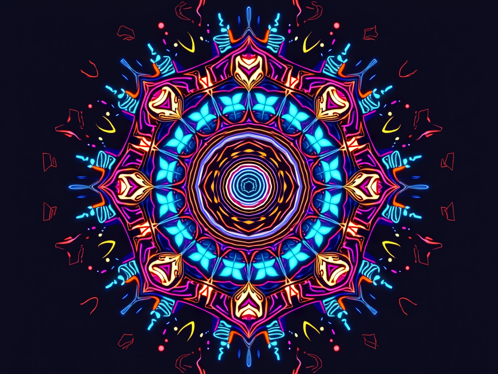 Translated Text (Original was English): Electric Daisy Carnival T-Shirt Designs - Circuit Grounds Geometric Pattern Shirt