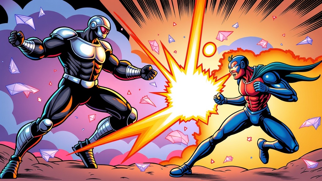 Illustration 4: A team-based battle scene where characters are coordinating an attack. One character launches another, or they combine their powers. Show clear interaction and motion leading to a powerful combined effect. The event title can appear as a bold, graphic overlay.