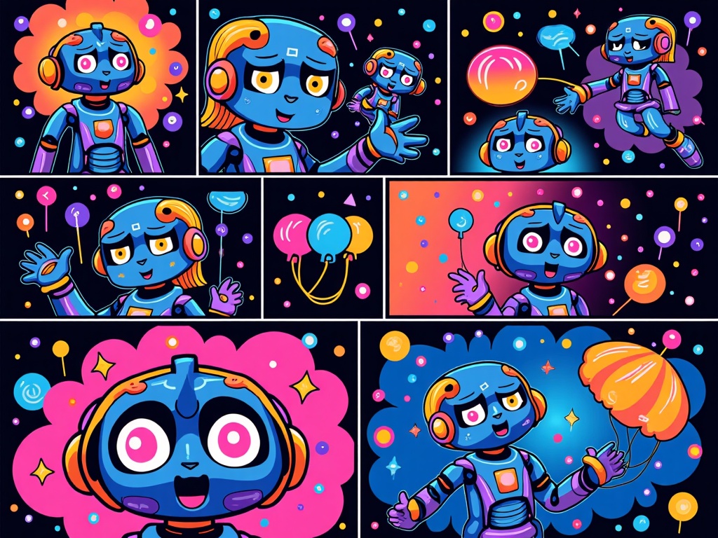 Sub-design Idea 3: 'Emotion Weaver' - AI-Driven Emotional Arc Illustration - AI translates a storyteller's defined emotional arc (e.g., tension, relief, joy) into corresponding visual cues within the storyboard panels, automatically adjusting color palettes, character expressions, and composition.