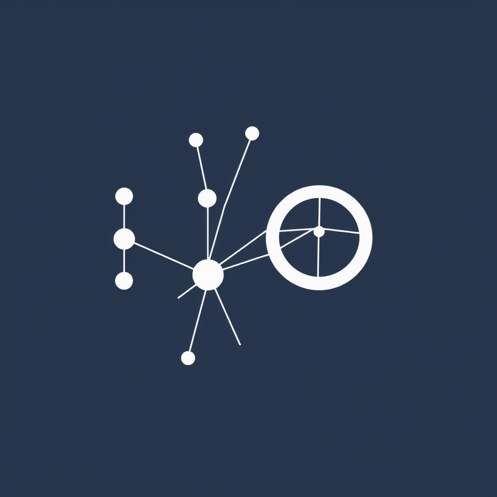 Neural Bloom: The 'I' and 'O' are depicted as interconnected nodes, like a neural network, that appear to be 'blooming' or growing, symbolizing generative creation. The lines could subtly form the '25'.