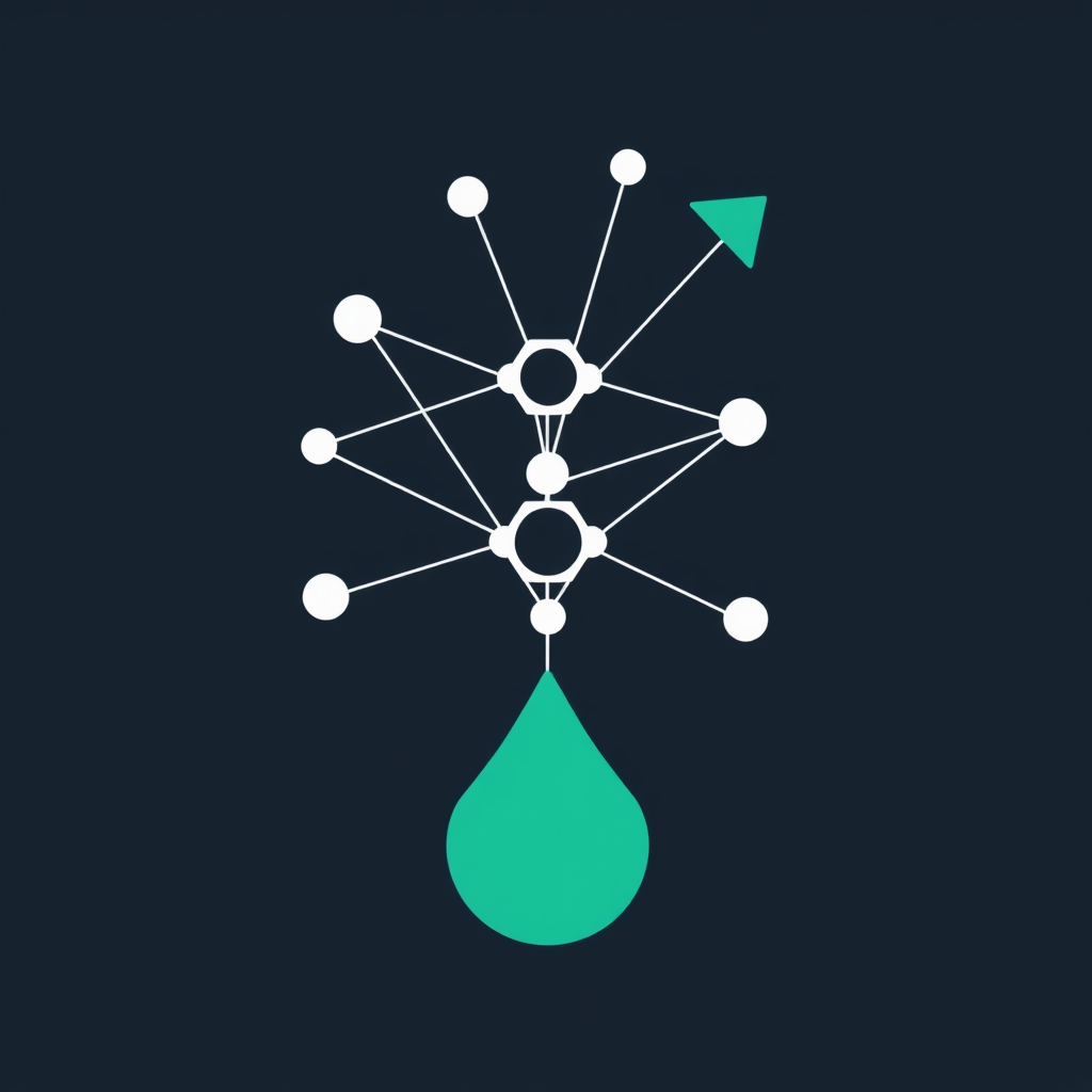 Concept 1: 'Growing Network' - Nodes start small at a base point and progressively increase in size as they branch upwards and outwards, connected by lines that also thicken, symbolizing the growth of startups and the community. The overall shape might subtly suggest an upward arrow or a thriving plant.