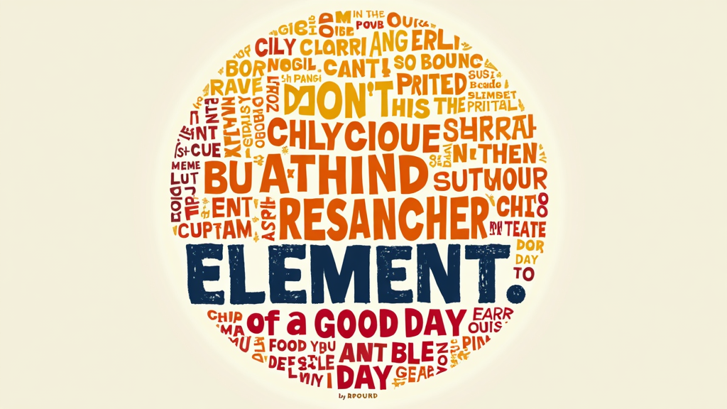 Lyrical Constellation Tee: A typography-focused design where impactful and optimistic lyrics from both artists are artistically arranged to form a visual shape (like a sun, sound wave, or abstract constellation). The event title 'ELEMENT. of a Good Day' serves as a clean, bold focal point.