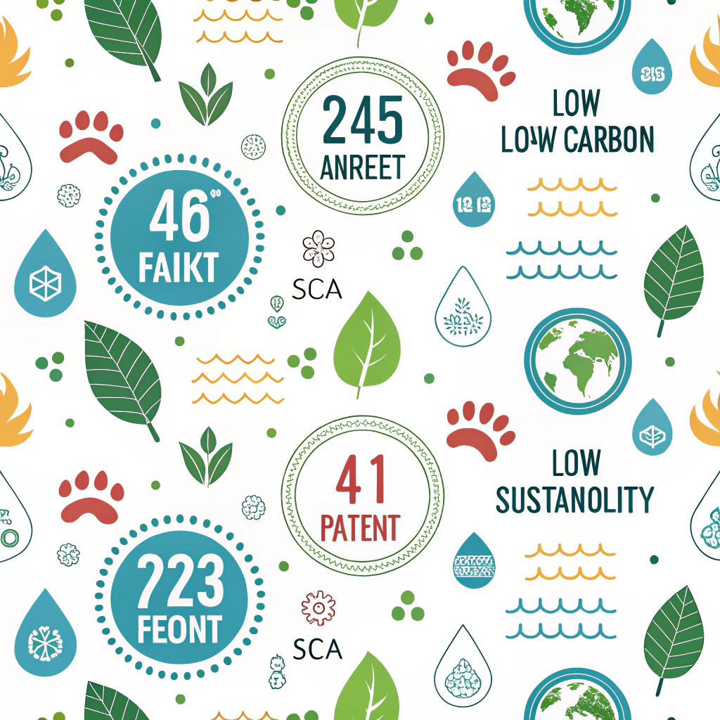 Eco-Data Visualization Patterns: Digital patterns that subtly or overtly encode data about a product's sustainability (e.g., low carbon footprint, water saved). The complexity, color, or form of the pattern could visually represent specific sustainability metrics, enhancing transparency in sustainable manufacturing.