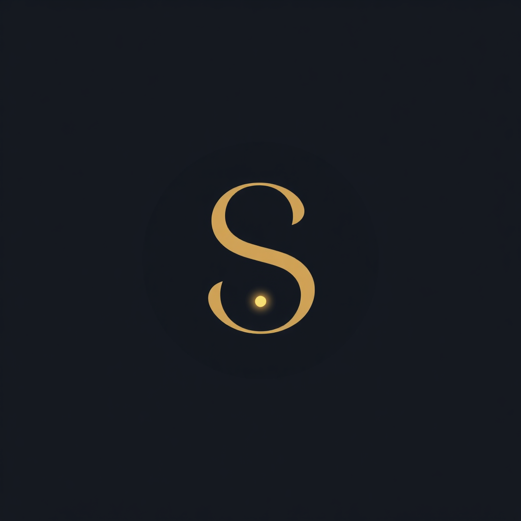 Simple Idea: A minimalist monogram using the business's initials, subtly integrated with a single tech-forward element like a glowing dot or a clean circuit line, embodying clarity and innovation.
