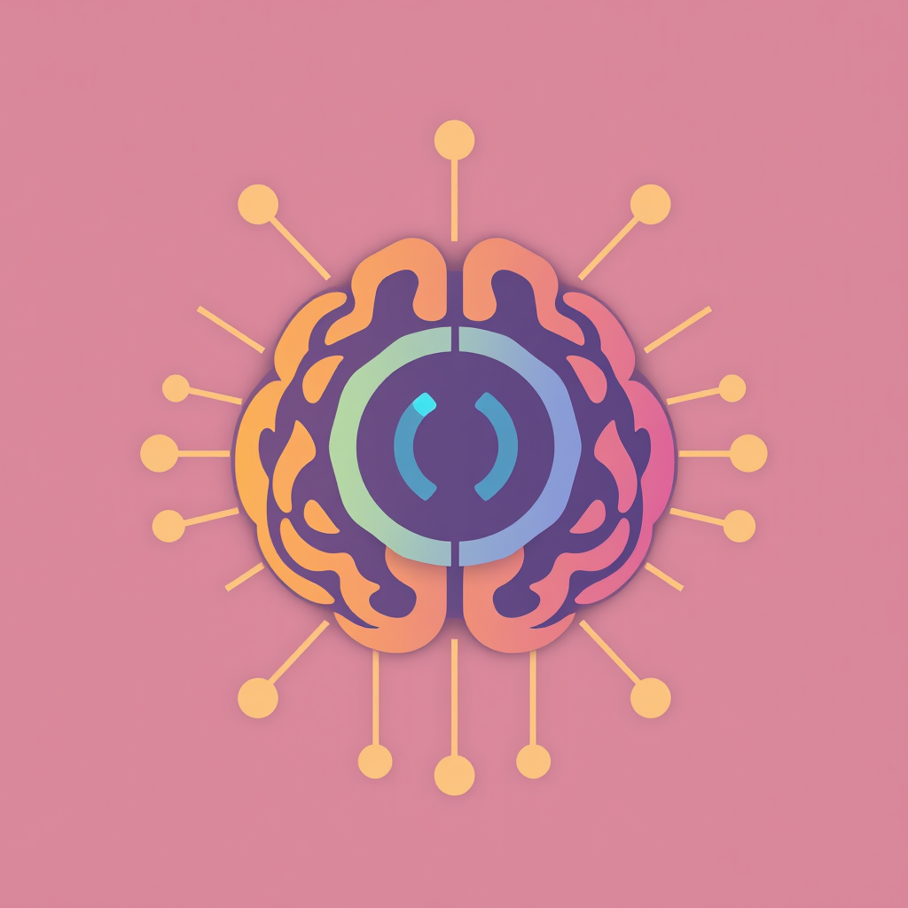 User input in English: Generative AI Icon Designs - Mind-Machine Symbiosis Icons