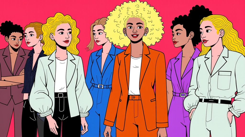 Backstage Essence: Illustrations capturing candid, unposed moments backstage – models prepping, interacting, or in quiet reflection, rendered in a loose, energetic style to contrast with the polished runway image.