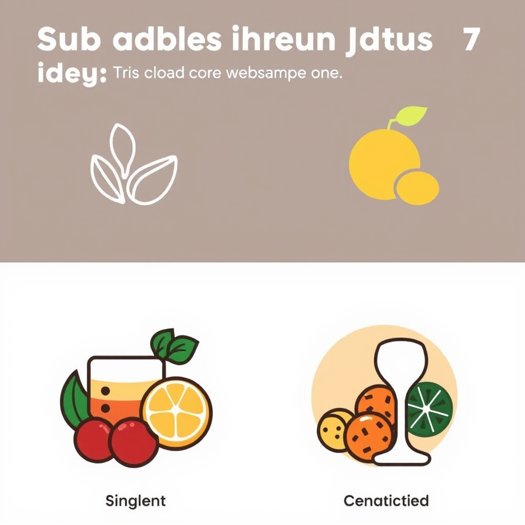 Sub Design Idea 1: Stylistic Variants - Develop the core ingredient icons in 2-3 distinct visual styles (e.g., minimalist line art, vibrant flat color, detailed skeuomorphic) to cater to different branding needs for National Beverage Day promotions.