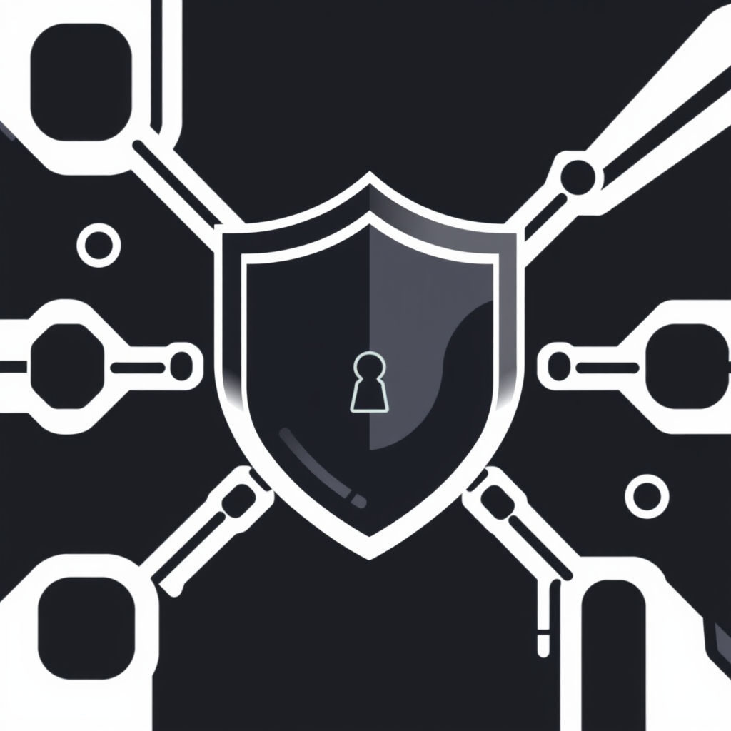 Cybersecurity Icon Designs - Minimalist Shield Protection Icon