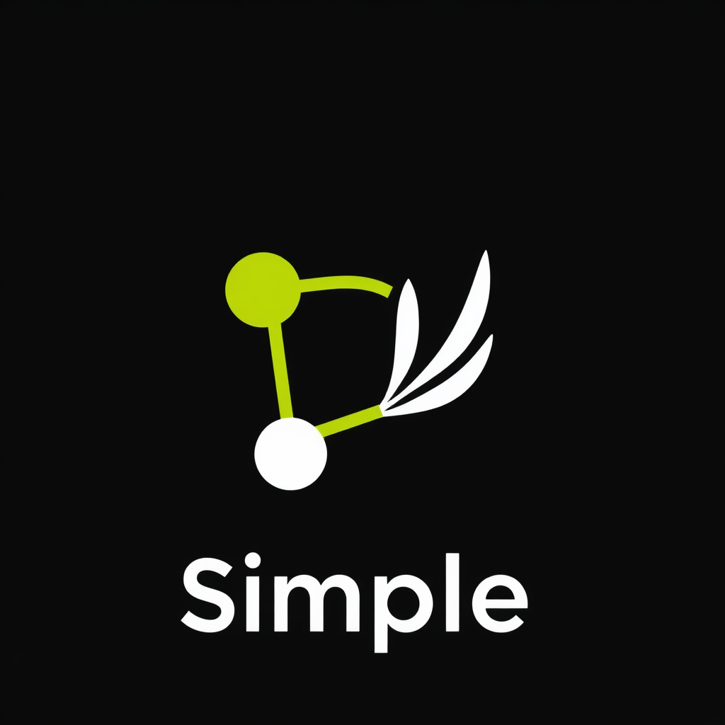 Simple Logo Idea: A sleek logo combining a stylized, abstract segment of the THC or CBD molecular structure as a distinct mark, paired with a clean, contemporary typeface for the brand name, projecting professionalism and trust.
