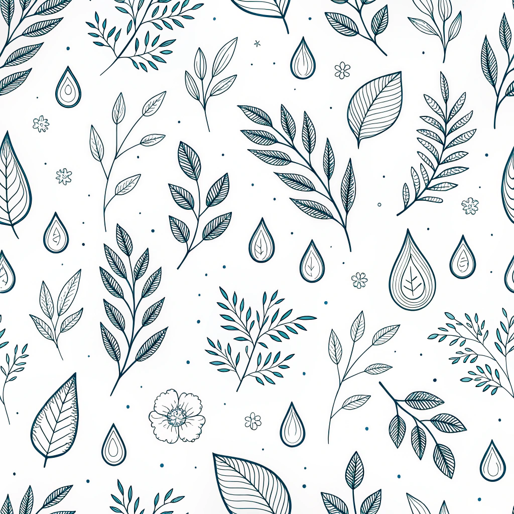 Monochromatic Eco-Ink Patterns: Design minimalist patterns using single, plant-based or water-based inks to reduce chemical and water usage in printing.