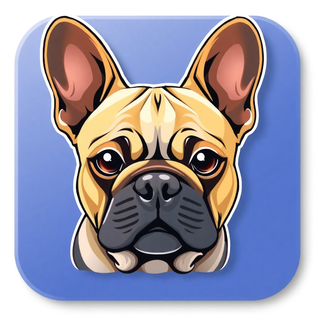 Free French Bulldog Icon Logo Download