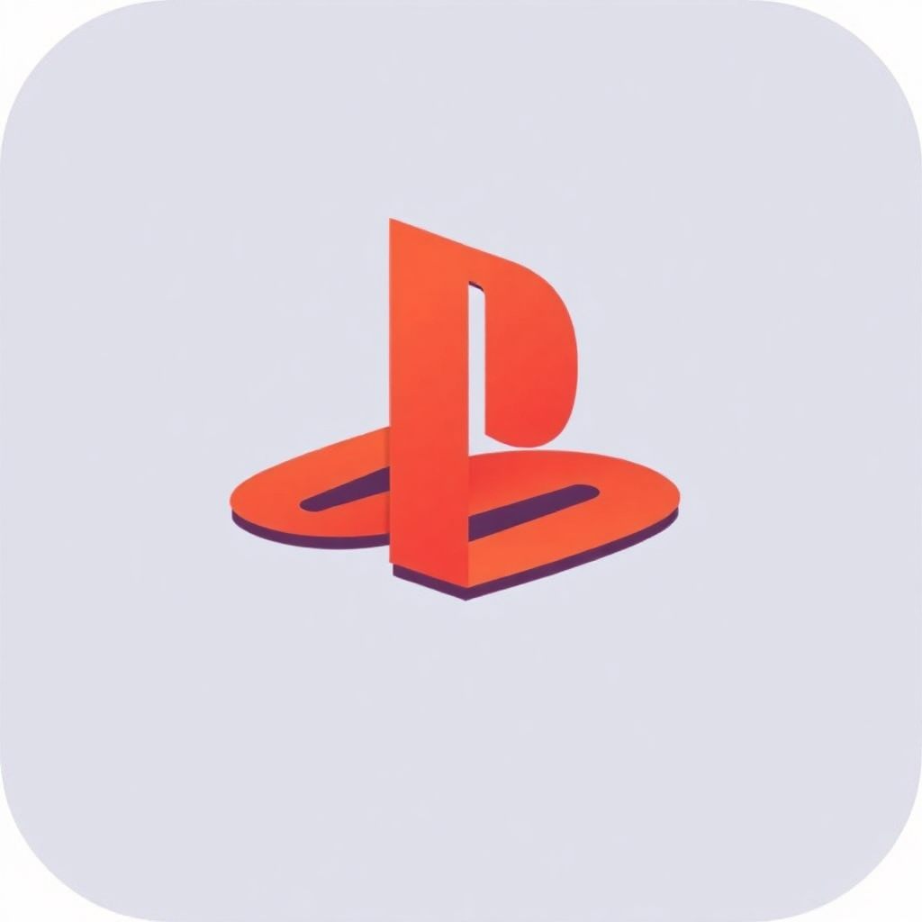 The image is a square icon with a light purple background. In the center of the icon, there is a red letter B in the shape of a letter P with a curved line running through it. The letter is slightly tilted to the right, giving it a 3D effect. The overall design is simple and minimalistic.