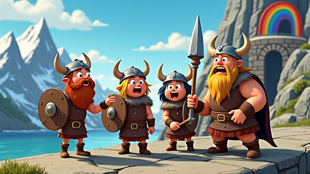 A humorous take on Viking mythology, with the young Vikings encountering and interacting with Norse gods, creatures, and legends, often with comical results.