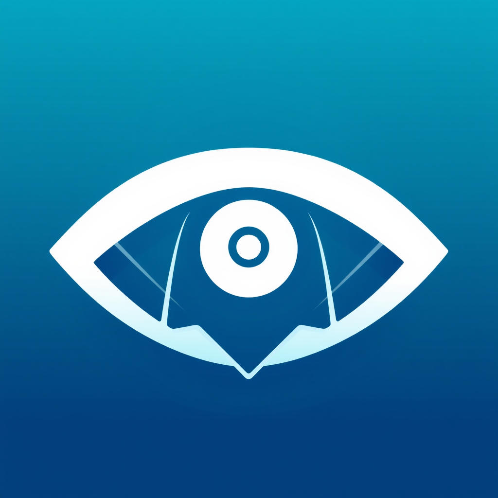 For a logo: A sleek, minimalist logo for an AR notification system featuring interconnected geometric shapes forming an abstract 'eye' or 'AR lens,' with a small, dynamic dot or pulse of light at its center representing a real-time notification.