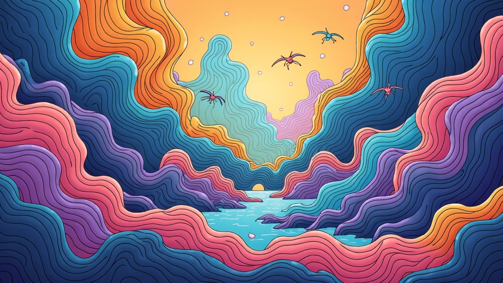 Biomorphic Dreamscapes: AI generates abstract landscapes resembling flowing, interconnected organic or cellular structures that morph and evolve. These terrains represent subconscious emotional states, inner worlds, or dream-like sequences.