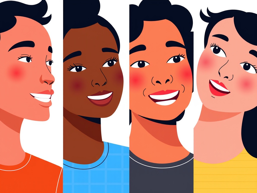 Focus on close-up portraits of diverse faces showing the emotional impact of reading poetry – contemplation, joy, nostalgia, inspiration.
