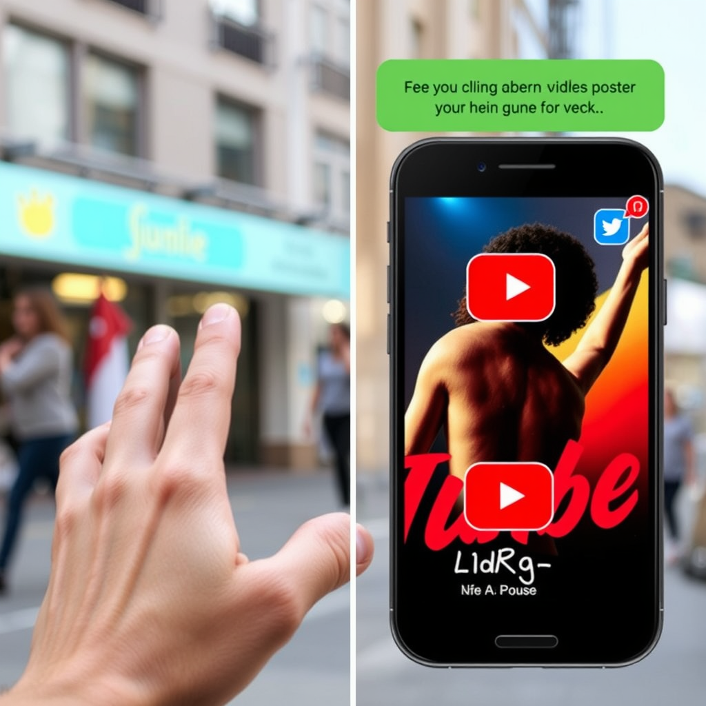 Object-Recognition AR Triggers: Users scan real-world objects (e.g., products, artwork, posters), which then display context-aware social media icons. Tapping an icon launches AR content related to that object from the specific platform, like a YouTube AR icon on a concert poster showing music videos of the artist.