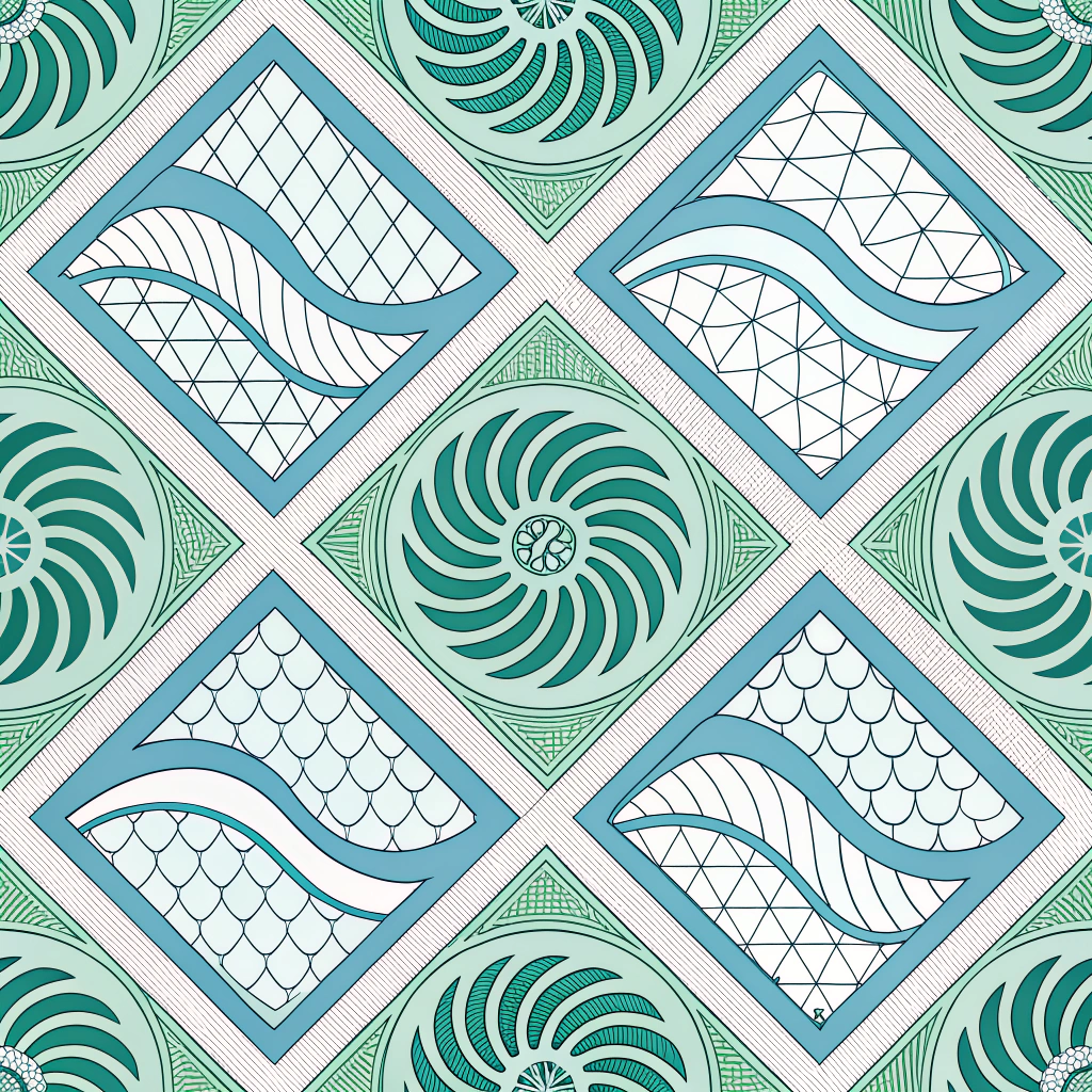 Surface patterns featuring aerodynamic textures or modular elements that optimize natural ventilation by guiding wind flow, reducing reliance on mechanical systems for cooling and improving indoor air quality.