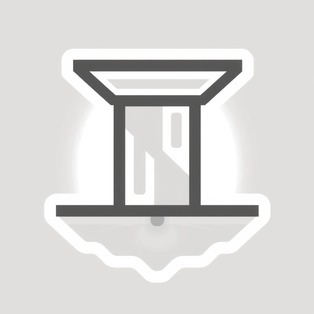 A modern, abstract logo using geometric lines and shapes to represent the angularity of a foundation stone or the pattern of brickwork, appealing to a contemporary aesthetic.