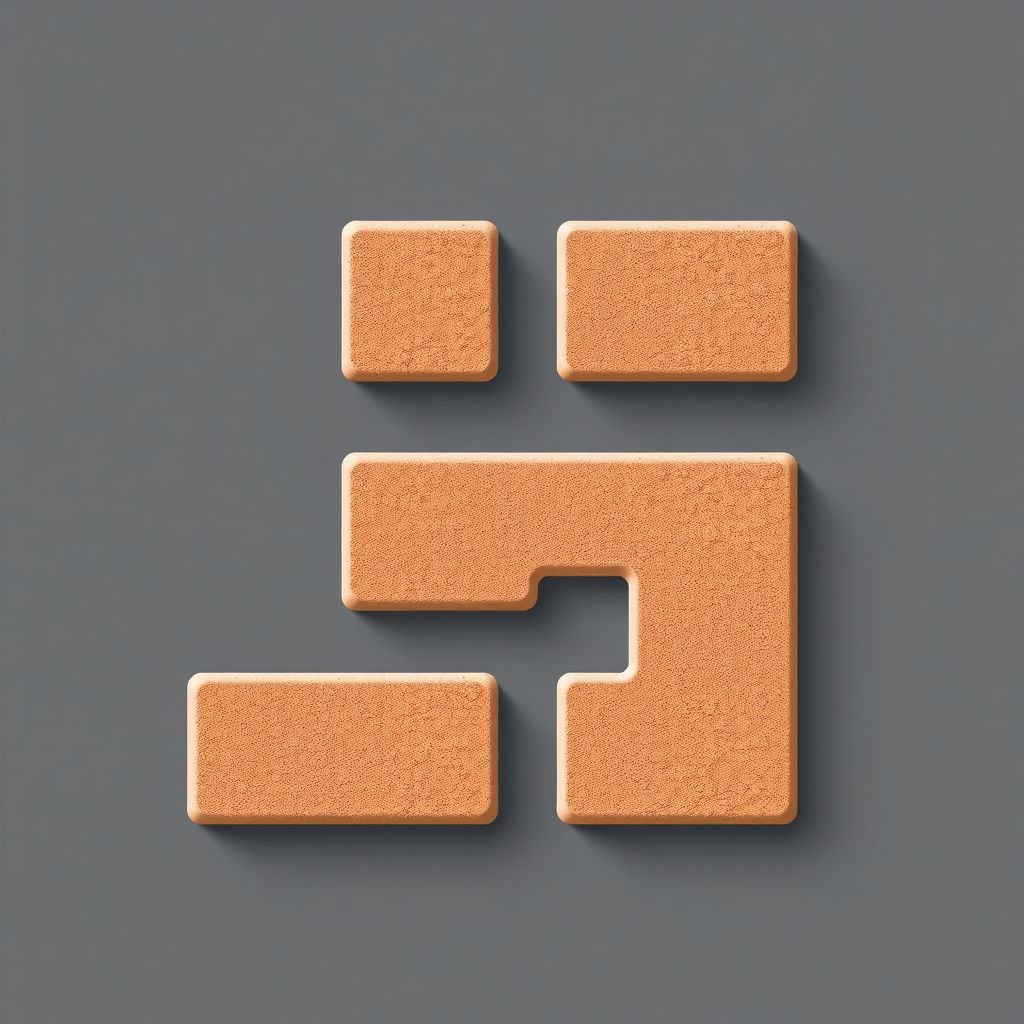A logo featuring a section of clean, precise brickwork, possibly forming an abstract structural shape or the company's initial, highlighting craftsmanship and attention to detail.