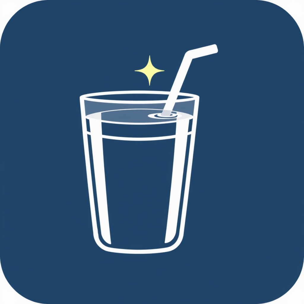 Simple Icon Idea: A single, clean outline of a versatile drinking glass (like a tumbler or highball) that, when tapped, animates with a gentle, celebratory sparkle or a subtle ripple effect on a stylized liquid surface, universally signifying National Beverage Day.
