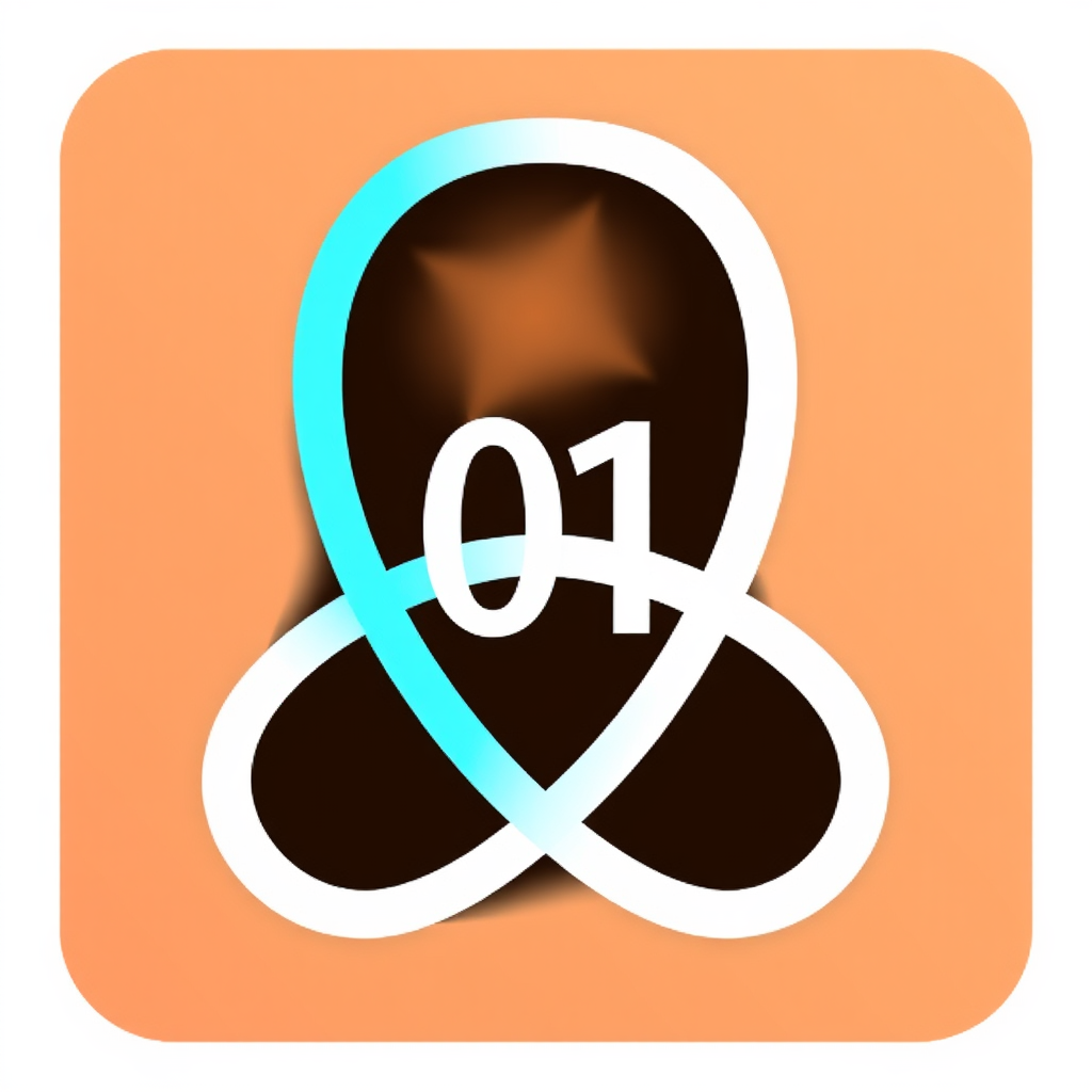 Simple Logo Idea: Stylized angle brackets `< >` or binary digits `01` intertwining to form an abstract, connected 'B' (for Build), clearly showing 'code' elements forming a collaborative 'connection'.