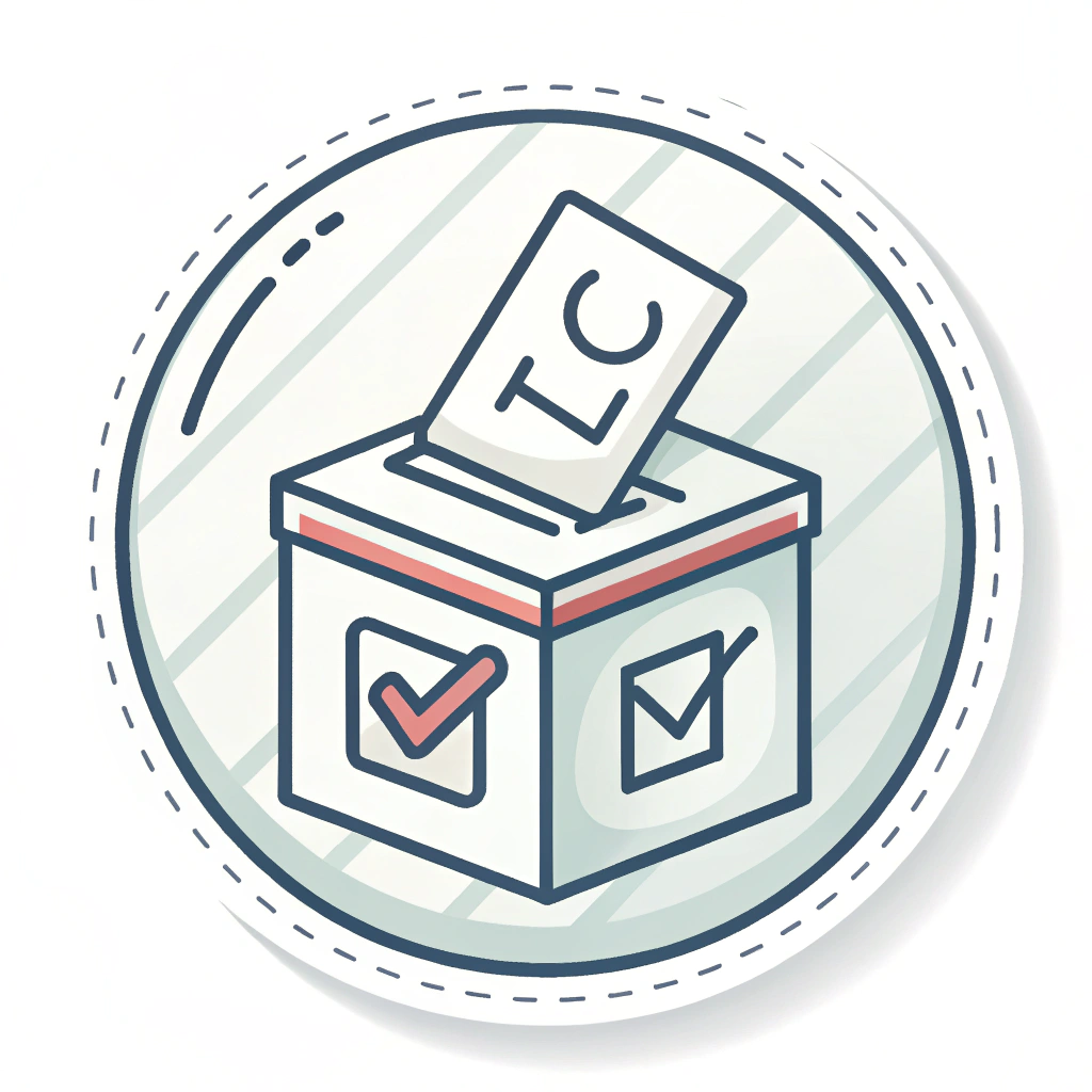 Minimalist & Overlay-Friendly Designs: Create stickers with options for semi-transparent backgrounds, border-only styles, or subtle frosted glass effects to ensure video content remains visible and text is legible. Simple icon concept: A poll sticker depicted with a dashed outline and a semi-transparent, light fill.