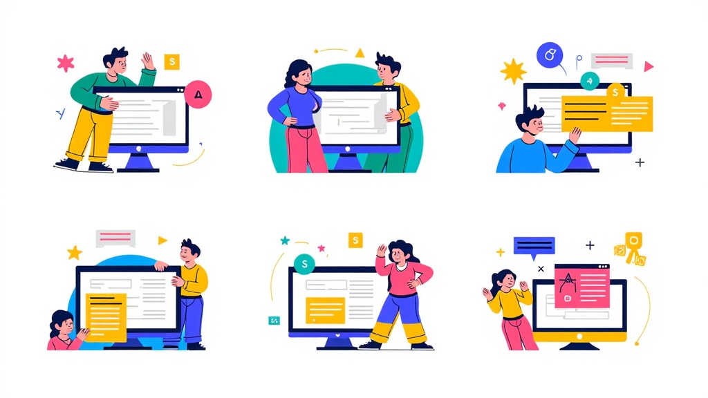 Translated: Microsoft Build Illustration Designs - Iconography and Spot Illustrations for Build Sessions