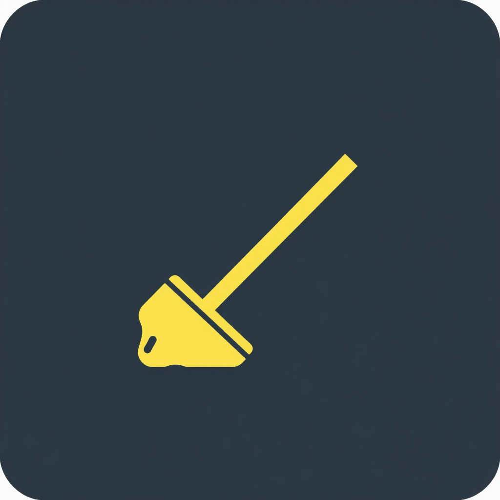 A minimalistic icon of a squeegee wiping a surface clean.