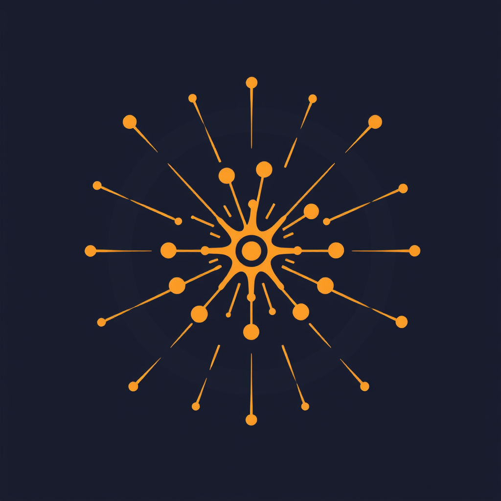 Translation: Generative AI Icon Designs - Synaptic Spark: Icons capturing the moment of AI-driven inspiration.