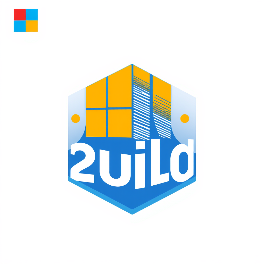 Microsoft Build 2025 Logo Concepts - AI-Infused Architecture: Logo integrating AI motifs with structural forms.