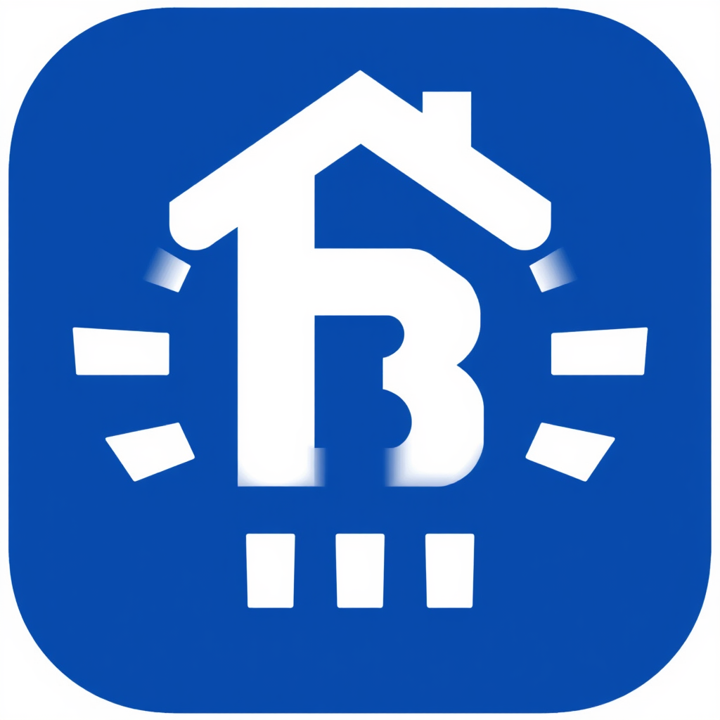 Sub-design idea 5 (Interlocking 'UB' for Urban Blueprint): A clever monogram using the initials 'U' and 'B'. The 'U' could form a foundational structure or container, while the 'B' interlocks with it, possibly creating an abstract house or building shape in the negative space, symbolizing compact, smart design.