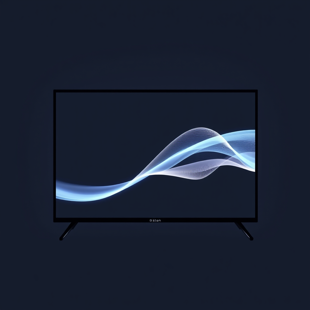 Simple Logo Idea (for logo-related aspect): A minimalist representation of a TV screen where one corner or edge seamlessly transitions into a flowing, luminous abstract shape (like a gentle wave or neural pathway), symbolizing AI augmentation.