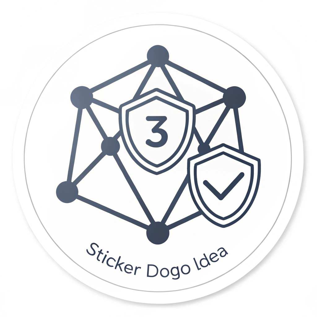 Simple Logo Idea: An arrangement of 3-5 abstract geometric shapes (nodes) connected by minimalist lines, perhaps forming an initial or a memorable abstract mark. One node could subtly incorporate a shield or checkmark.