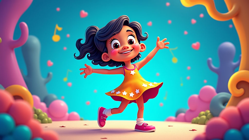 The animation style combines 2D hand-drawn elements with vibrant, digital colors to create a visually appealing and modern look.