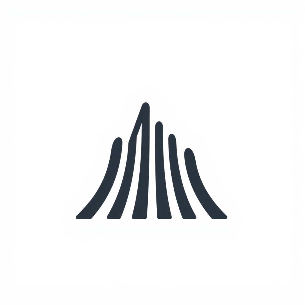 A minimalist design featuring abstract, upward-flowing lines to symbolize the forward momentum, journey, and growth inherent in the 'Startup Grind' ethos.