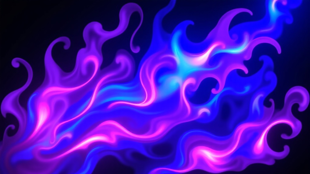 The image is an abstract digital art piece that appears to be made up of different shades of blue and pink. The colors are arranged in a wave-like pattern, with the blue on the top and the pink on the bottom. The blue is on the left side of the image, while the pink is in the center. The pink and blue swirls are on the right side, creating a sense of movement and energy. The background is black, making the colors stand out even more. The overall effect is a vibrant and dynamic composition that could be used as a background or wallpaper.